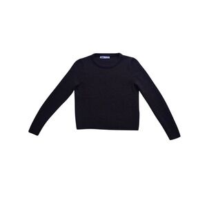 Zara Wool Crewneck Sweater Womens Small Brown Ribbed Knit Pullover‎